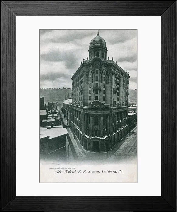 Framed Print : Wabash Railway Station, Pittsburgh, PA, USA Framed Print : Wabash Railway Station, Pittsburgh, PA, USA