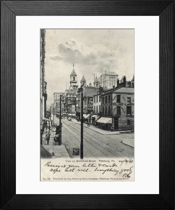 Framed Print : Smithfield Street, Pittsburgh, PA, USA Framed Print : Smithfield Street, Pittsburgh, PA, USA