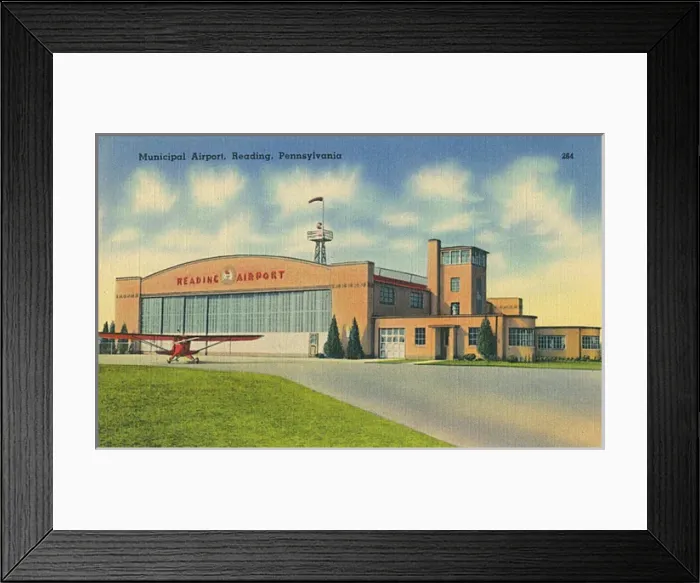 Framed Print : Municipal Airport, Reading, Pennsylvania, USA Framed Print : Municipal Airport, Reading, Pennsylvania, USA