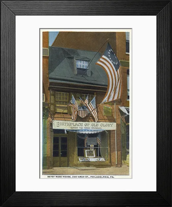 Framed Print : Betsy Ross House, Philadelphia, Pennsylvania, USA Framed Print : Betsy Ross House, Philadelphia, Pennsylvania, USA