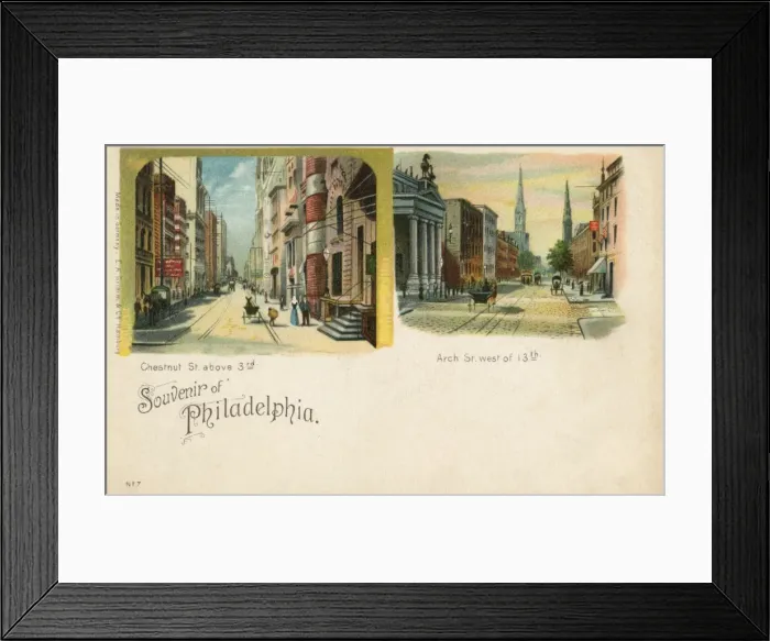 Framed Print : Greetings card, Philadelphia, Pennsylvania, USA Framed Print : Greetings card, Philadelphia, Pennsylvania, USA