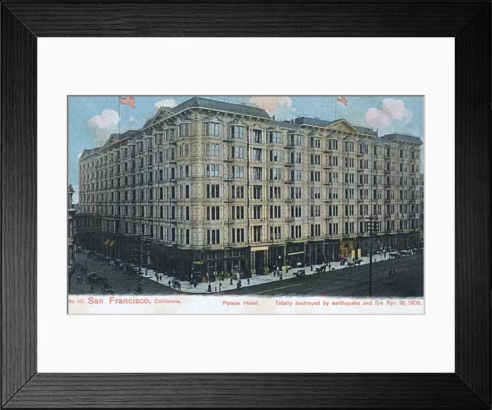 Framed Print : Palace Hotel, San Francisco, California, USA Framed Print : Palace Hotel, San Francisco, California, USA