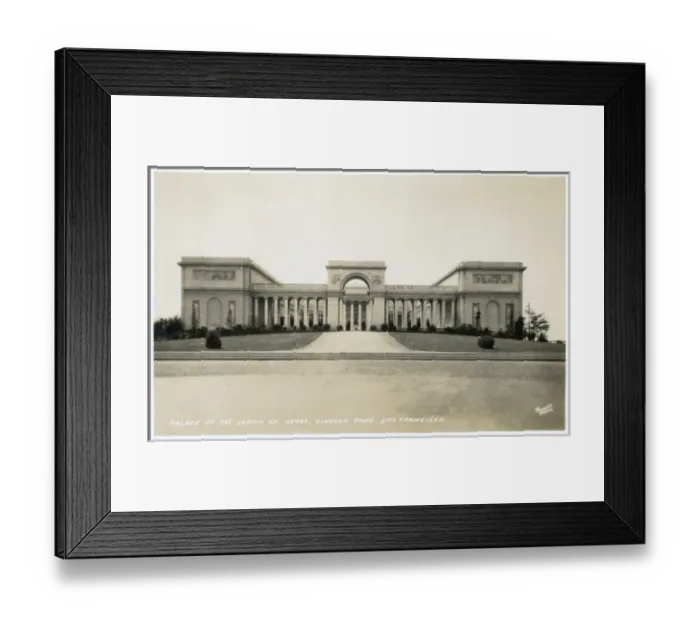 Framed Print : Legion of Honor, San Francisco, California, USA Framed Print : Legion of Honor, San Francisco, California, USA