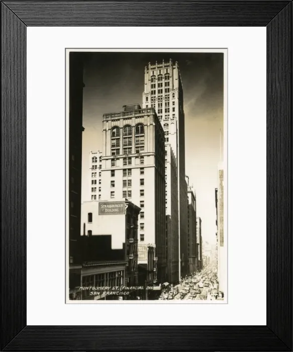 Framed Print : Montgomery Street, San Francisco, California, USA Framed Print : Montgomery Street, San Francisco, California, USA