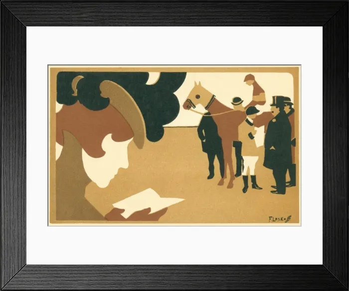 Framed Print : Woman at a race meeting Framed Print : Woman at a race meeting