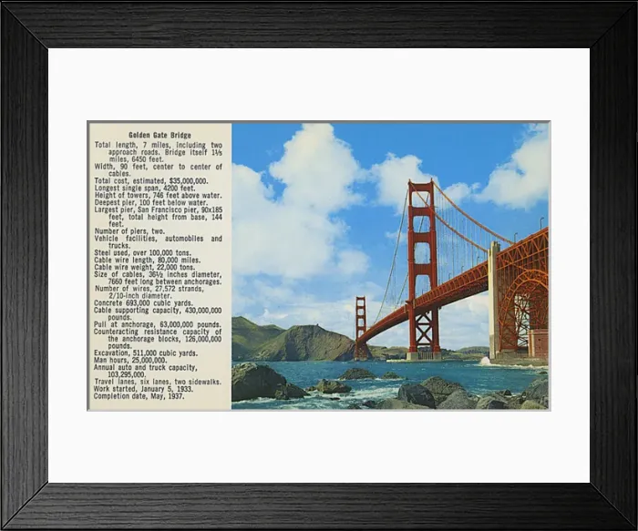 Framed Print : Golden Gate Bridge, San Francisco, California, USA Framed Print : Golden Gate Bridge, San Francisco, California, USA