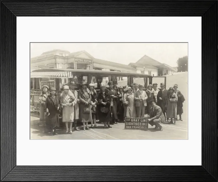 Framed Print : Group photo, Sutro Baths, San Francisco, California, USA Framed Print : Group photo, Sutro Baths, San Francisco, California, USA