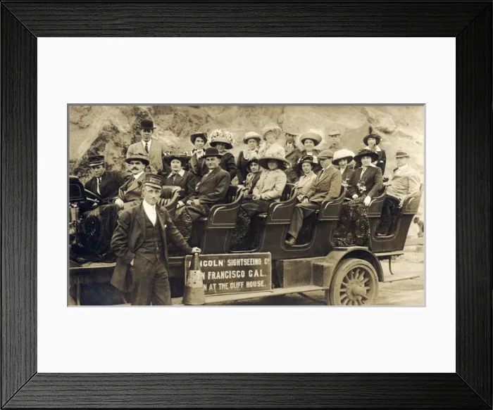 Framed Print : Group photo, Cliff House, San Francisco, California, USA Framed Print : Group photo, Cliff House, San Francisco, California, USA
