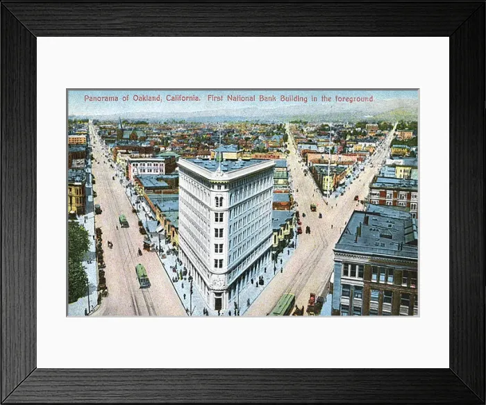 Framed Print : General view of Oakland, California, USA Framed Print : General view of Oakland, California, USA