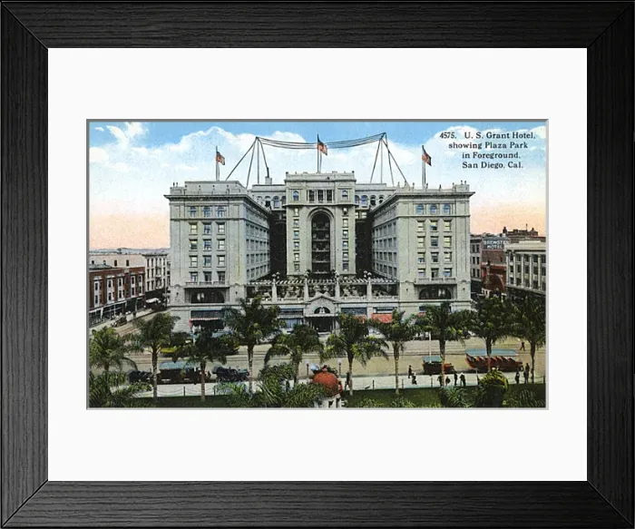 Framed Print : Us Grant Hotel, San Diego, California, USA Framed Print : Us Grant Hotel, San Diego, California, USA