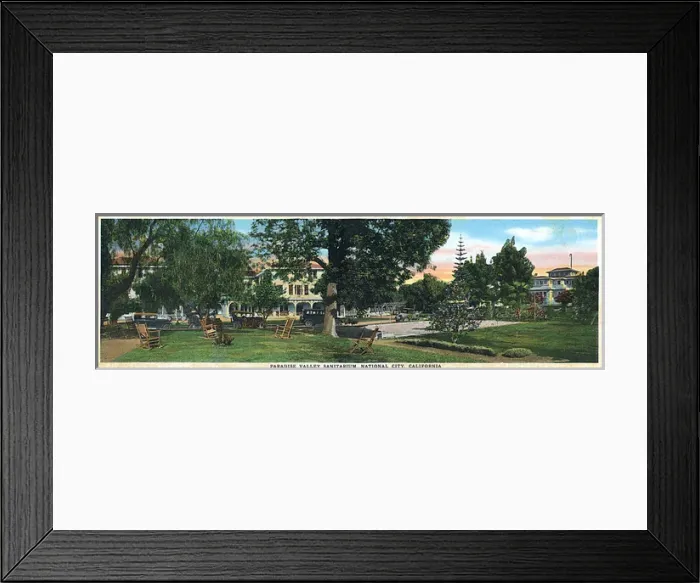 Framed Print : Paradise Valley Sanitarium, San Diego, California, USA Framed Print : Paradise Valley Sanitarium, San Diego, California, USA