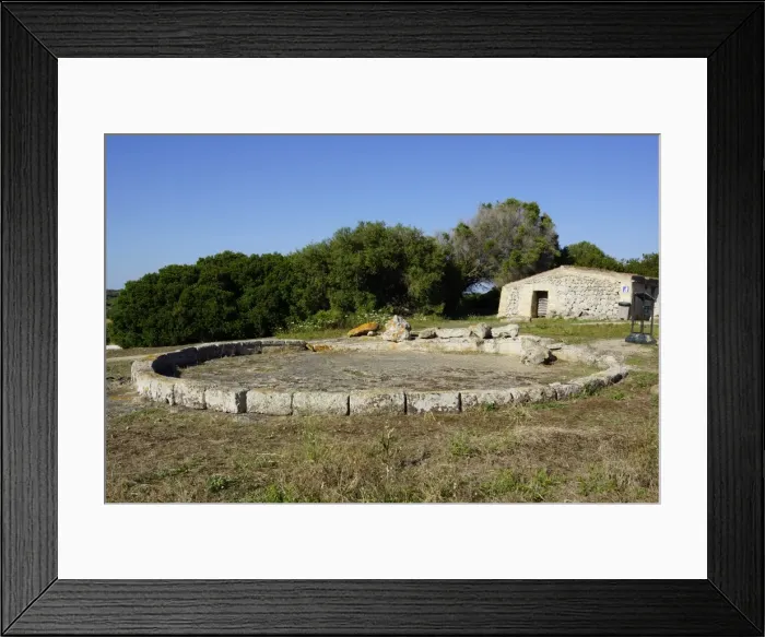 Framed Print : Menorca, Torralba d en Salort: Megalithic Stone Circle Framed Print : Menorca, Torralba d en Salort: Megalithic Stone Circle