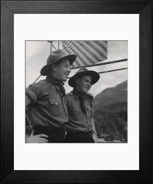 Framed Print : Two German boy scouts in Bavaria Framed Print : Two German boy scouts in Bavaria