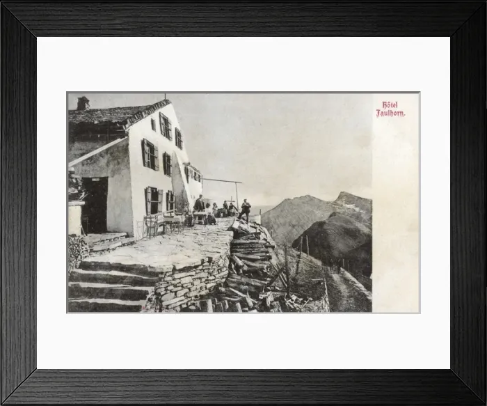 Framed Print : Hotel Faulhorn, Bernese Alps, Switzerland Framed Print : Hotel Faulhorn, Bernese Alps, Switzerland