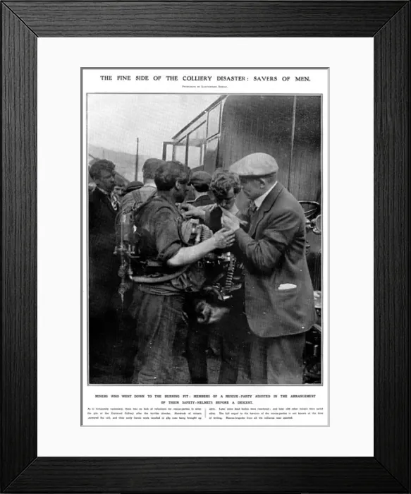 Framed Print : Senghenydd Colliery Disaster, Glamorgan, South Wales Framed Print : Senghenydd Colliery Disaster, Glamorgan, South Wales