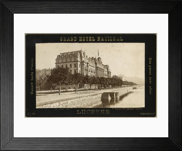 Framed Print : Grand Hotel National, Lucerne, Switzerland Framed Print : Grand Hotel National, Lucerne, Switzerland