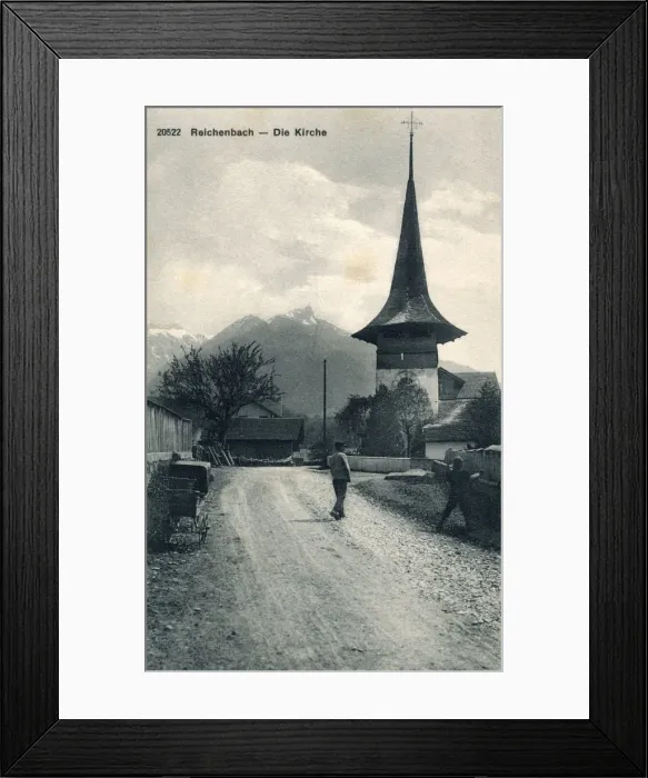 Framed Print : View of Reichenbach, Berne, Switzerland Framed Print : View of Reichenbach, Berne, Switzerland