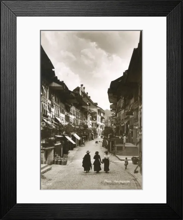Framed Print : High Street in Thun, Berne, Switzerland Framed Print : High Street in Thun, Berne, Switzerland