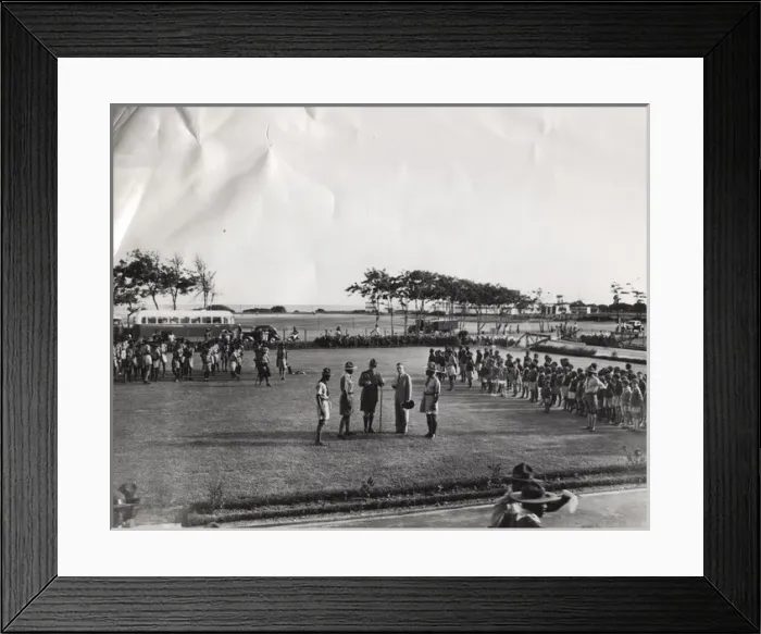 Framed Print : Commissioner Jack Stapleton in Ghana, West Africa Framed Print : Commissioner Jack Stapleton in Ghana, West Africa