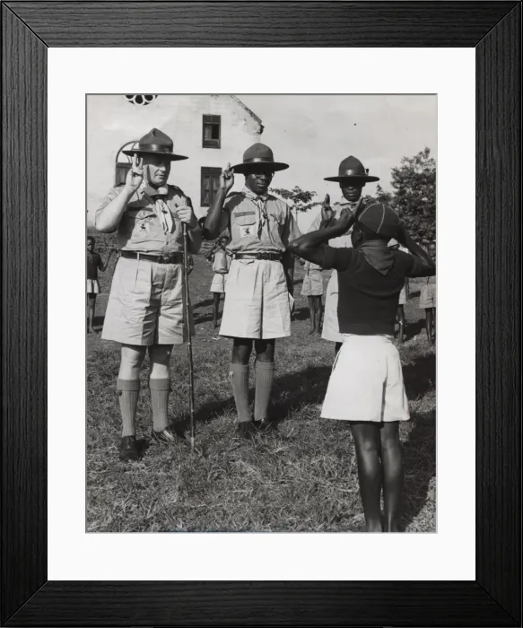Framed Print : Scouting rally at Konongo, Ghana, West Africa Framed Print : Scouting rally at Konongo, Ghana, West Africa