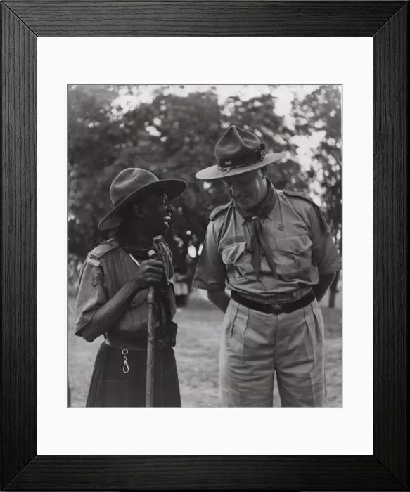 Framed Print : Scouting Commissioners in Ghana, West Africa
