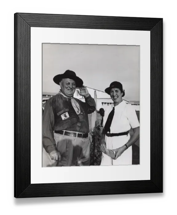 Framed Print : Chief Scout Commissioner in Ghana, West Africa