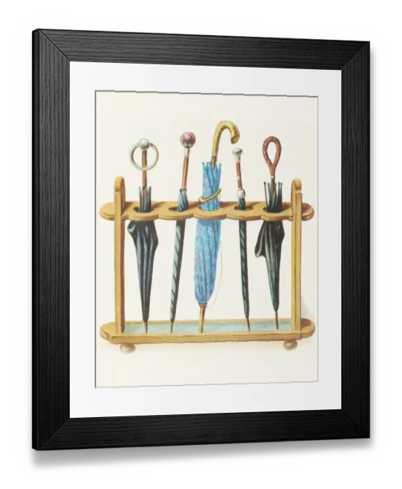 Framed Print : Rack of umbrellas Framed Print : Rack of umbrellas