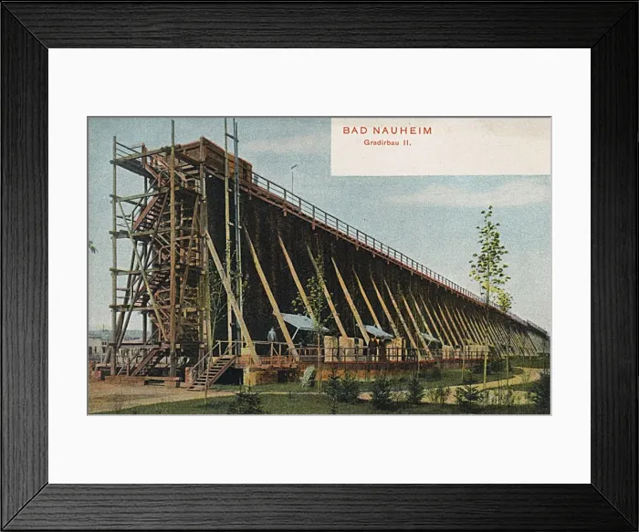 Framed Print : Wooden construction at Bad Nauheim, Hesse, Germany Framed Print : Wooden construction at Bad Nauheim, Hesse, Germany