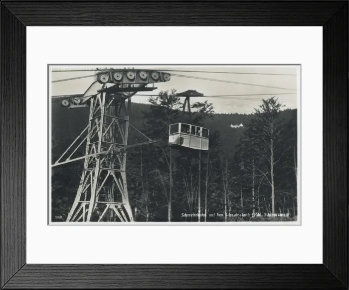 Framed Print : Cable car on Schauinsland mountain, Germany Framed Print : Cable car on Schauinsland mountain, Germany
