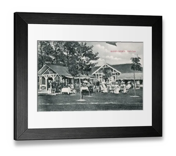 Framed Print : People at Golf Club, Baden Baden, Germany Framed Print : People at Golf Club, Baden Baden, Germany
