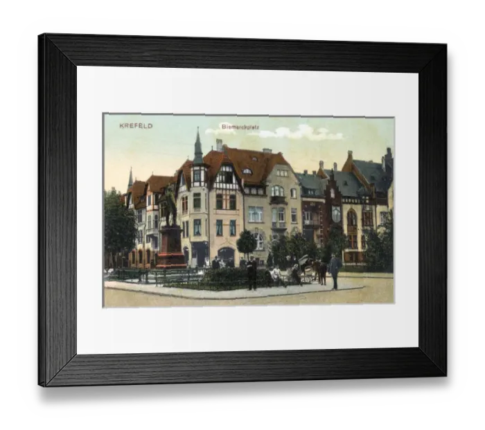 Framed Print : Bismarckplatz, Krefeld, Germany Framed Print : Bismarckplatz, Krefeld, Germany