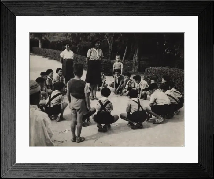 Framed Print : French scouts or cubs, 3rd Joan of Arc group Framed Print : French scouts or cubs, 3rd Joan of Arc group