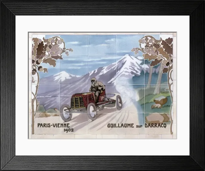 Framed Print : Paris to Vienne Race 1902 Framed Print : Paris to Vienne Race 1902