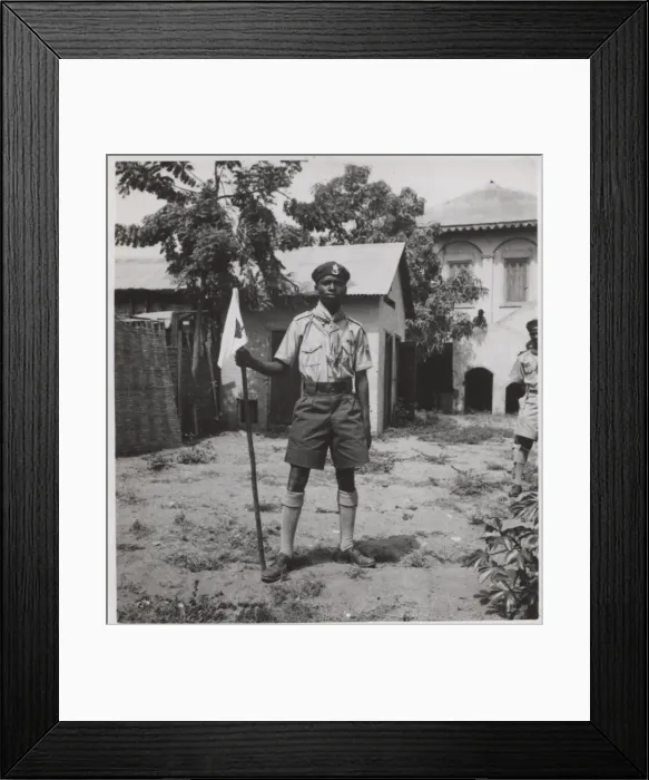 Framed Print : Scout of 3rd Bathurst Troop, Gambia, West Africa Framed Print : Scout of 3rd Bathurst Troop, Gambia, West Africa