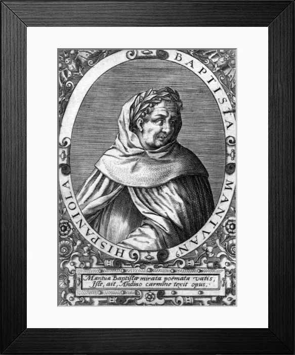 Framed Print : Battista Mantuan Spagnoli Framed Print : Battista Mantuan Spagnoli