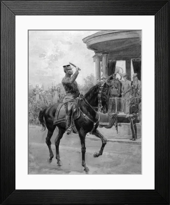 Framed Print : General Foch in Victory Parade, Hyde Park, London Framed Print : General Foch in Victory Parade, Hyde Park, London