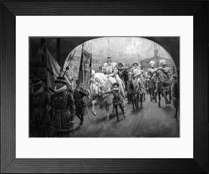 Framed Print : Elizabethan Pageant, Olympia, London Framed Print : Elizabethan Pageant, Olympia, London