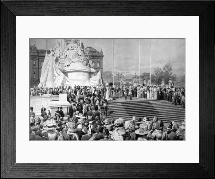 Framed Print : Unveiling of the Queen Victoria Memorial, London Framed Print : Unveiling of the Queen Victoria Memorial, London