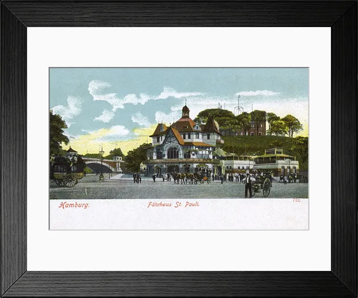 Framed Print : St Pauli Ferry Station, Hamburg, Germany Framed Print : St Pauli Ferry Station, Hamburg, Germany