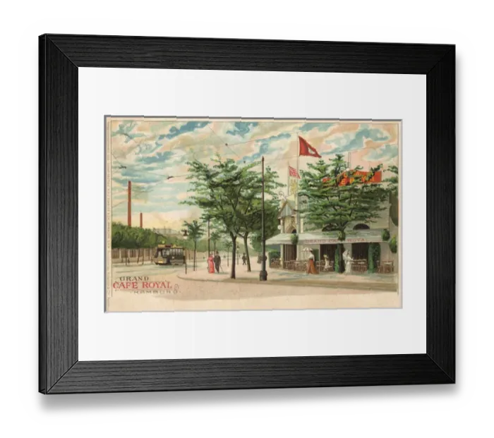 Framed Print : Grand Cafe Royal, Hamburg, Germany Framed Print : Grand Cafe Royal, Hamburg, Germany