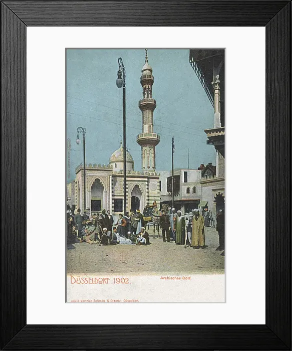 Framed Print : Arab town at Dusseldorf Exposition, Germany Framed Print : Arab town at Dusseldorf Exposition, Germany