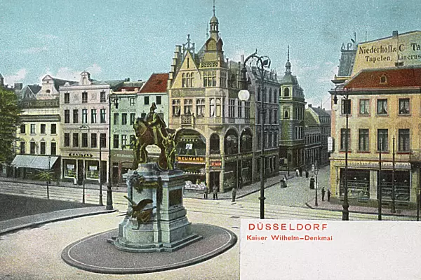 Kaiser Wilhelm monument, Dusseldorf, Germany