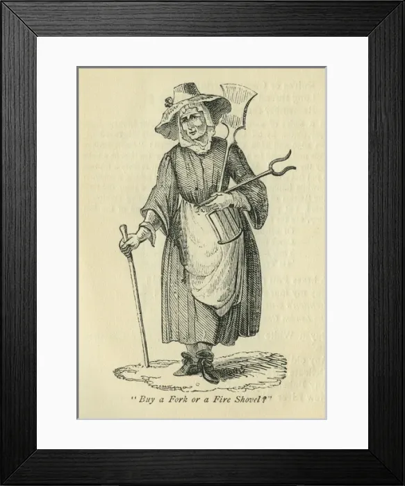 Framed Print : Seller of iron wares Framed Print : Seller of iron wares