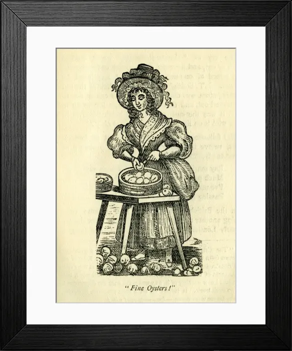 Framed Print : Oyster seller Framed Print : Oyster seller