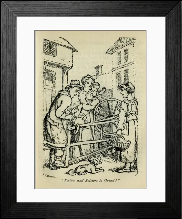 Framed Print : Street cutler Framed Print : Street cutler