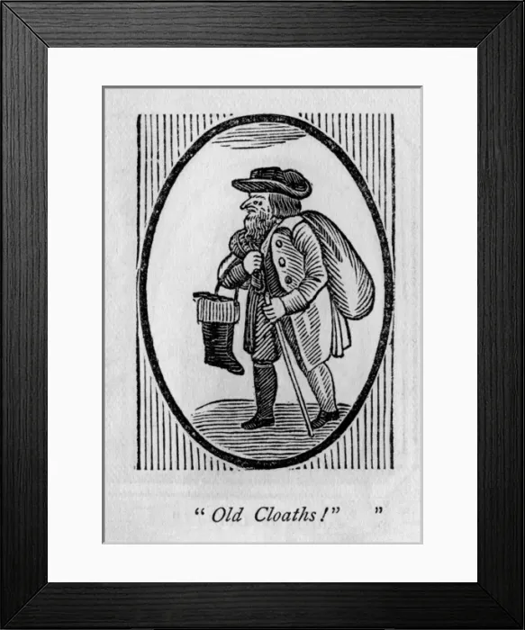 Framed Print : Collector of old clothes Framed Print : Collector of old clothes
