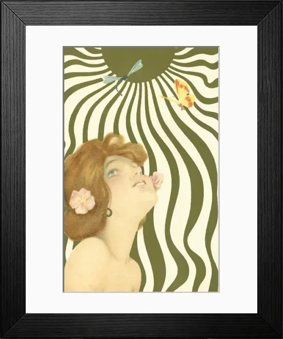 Framed Print : Girl and a suns ray Framed Print : Girl and a suns ray