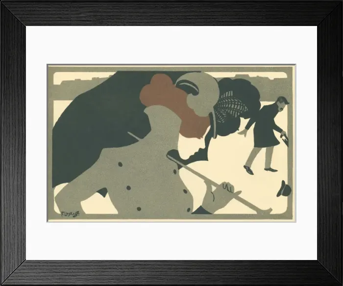 Framed Print : Woman with umbrella Framed Print : Woman with umbrella