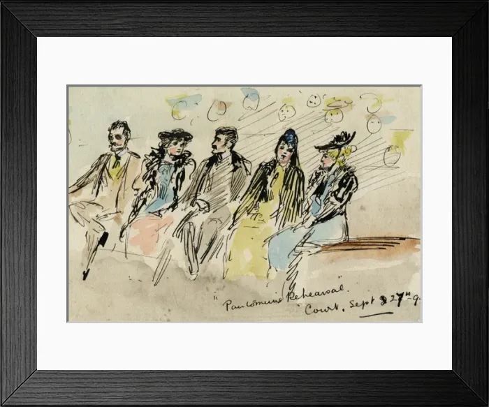 Framed Print : Pantomime rehearsal Framed Print : Pantomime rehearsal