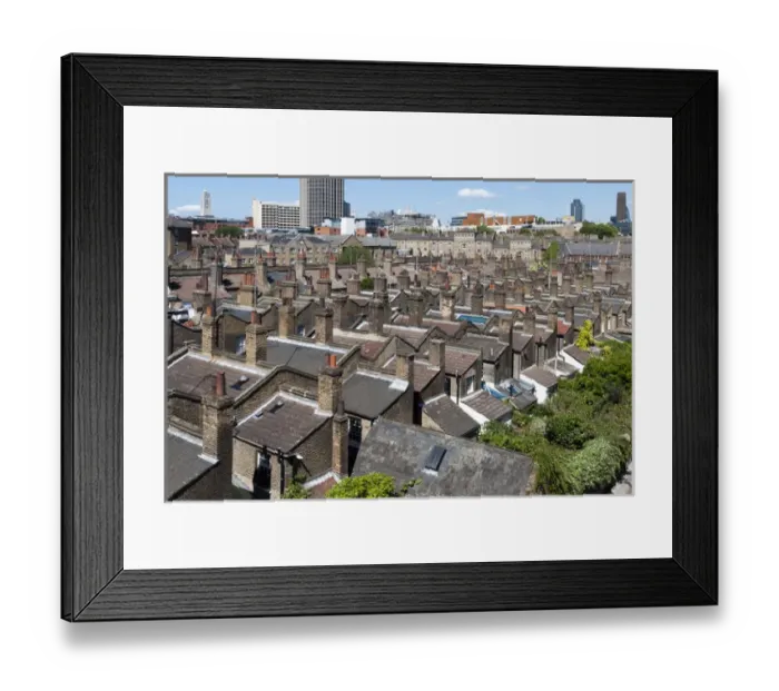 Framed Print : London 19th Century Housing Framed Print : London 19th Century Housing